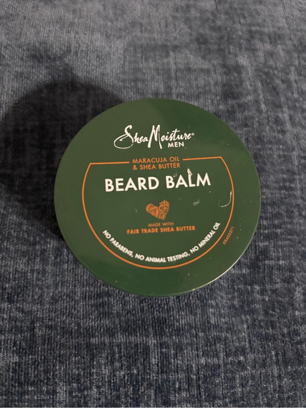 Shea Moisture Men Beard Balm - Green with Orange Accents